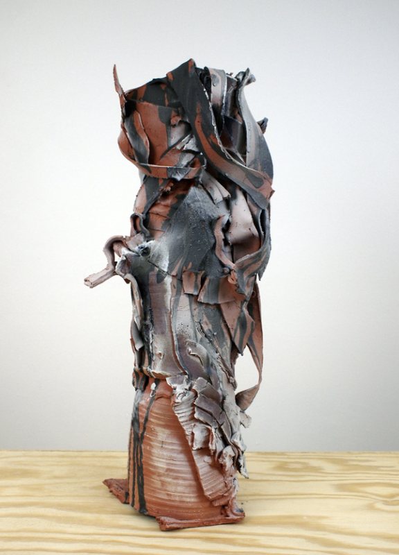 Tall Sprayed Vase and Handled Vase